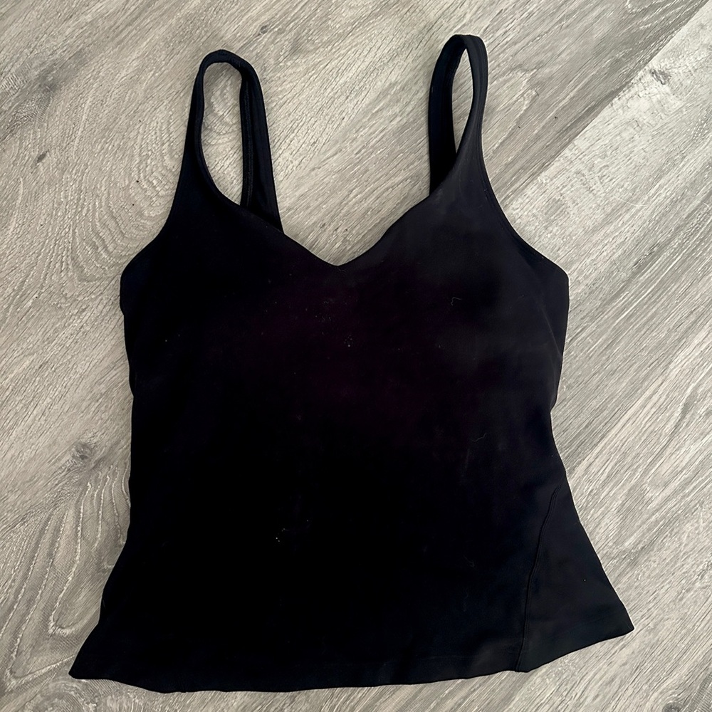 lululemon Align Waist-Length Tank Top in black Size 6